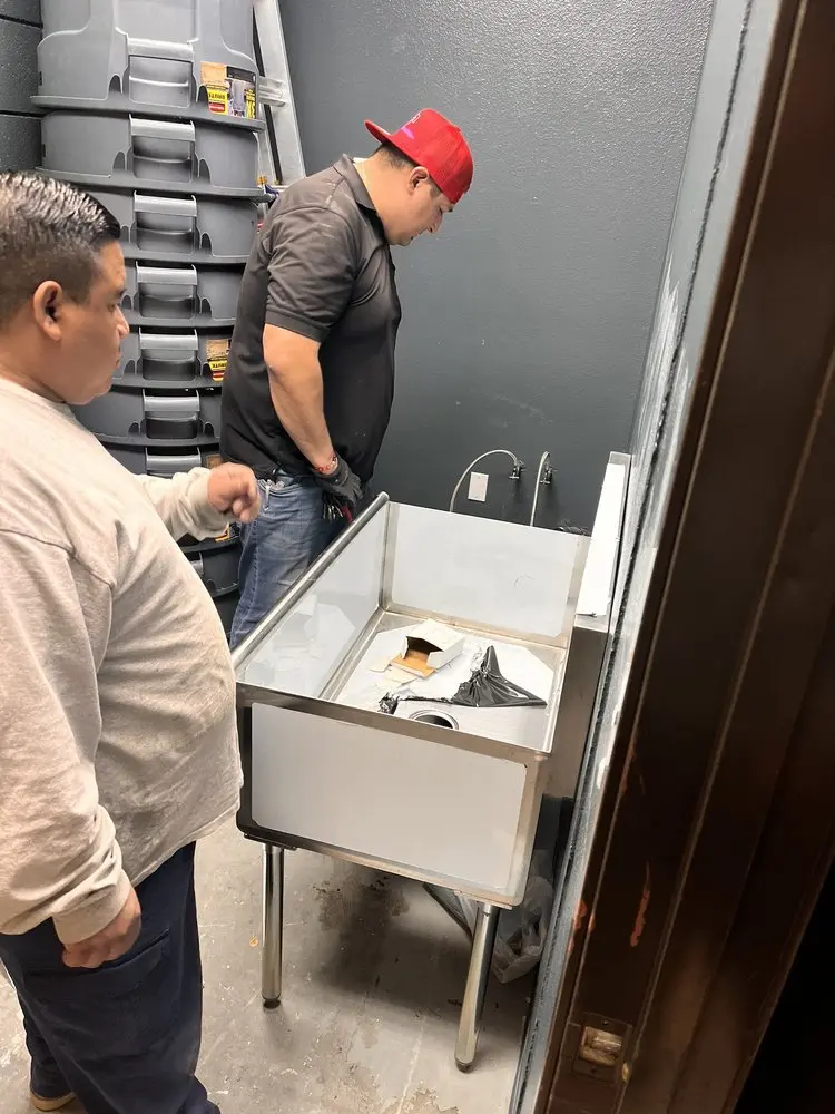 Commercial plumbing and sink installation in Grays River